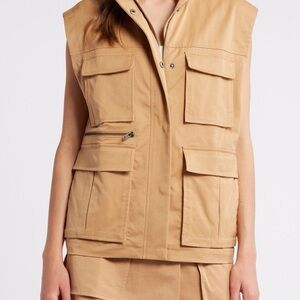 Stylish Tan Sleeveless Vest